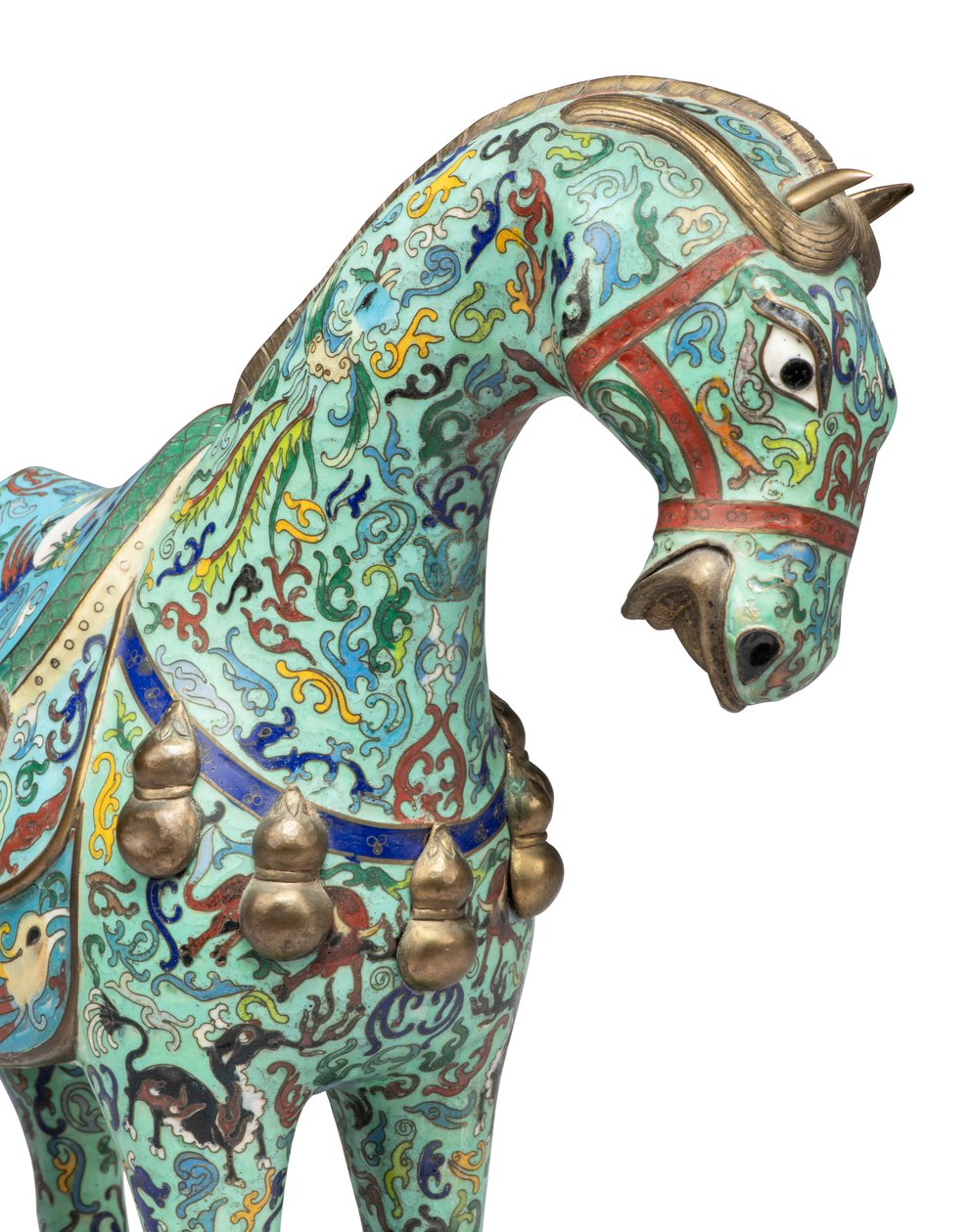 Cavalo, século XX (esmalte cloisonné) de School Chinese