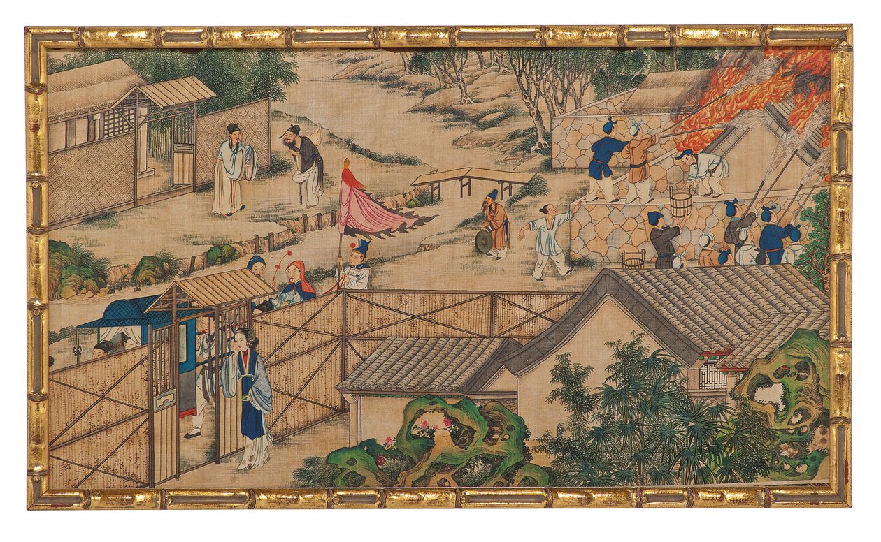 Uma das Vinte e Quatro Cenas do Sonho da Câmara Vermelha de School Chinese