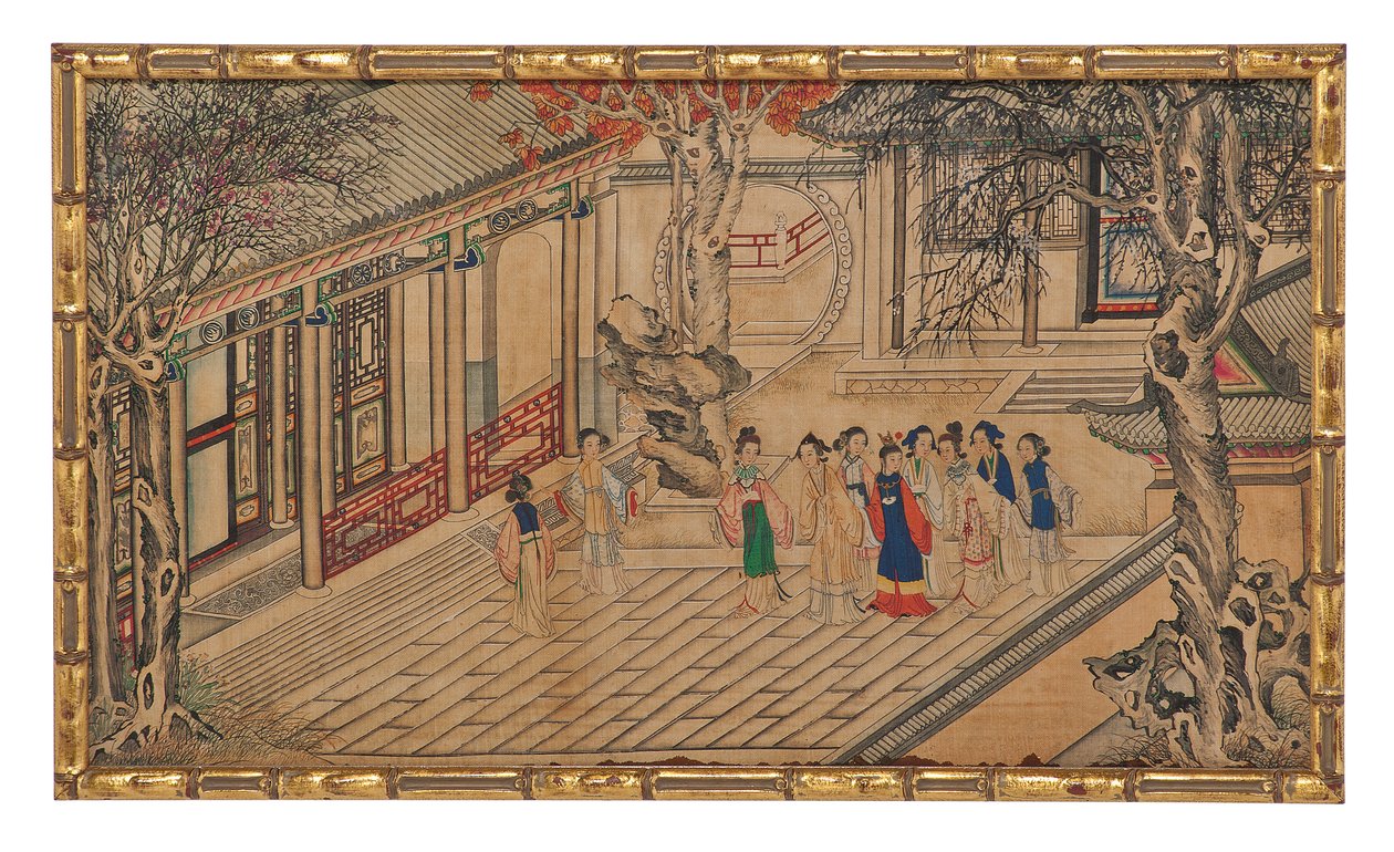 Uma das Vinte e Quatro Cenas do Sonho da Câmara Vermelha de School Chinese