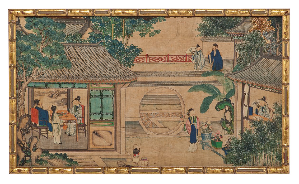Uma das Vinte e Quatro Cenas do Sonho da Câmara Vermelha de School Chinese