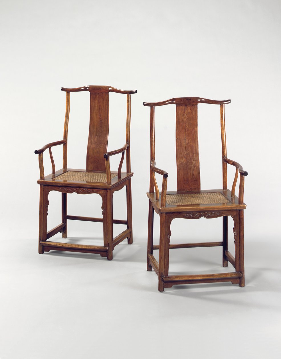 Par de elegantes poltronas com chapéu de oficial do sul Huanghuali, Nanguanmaoyi de School Chinese
