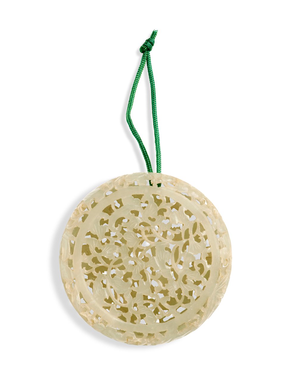 Perfume circular reticulado de duas artes (jade branco) de School Chinese