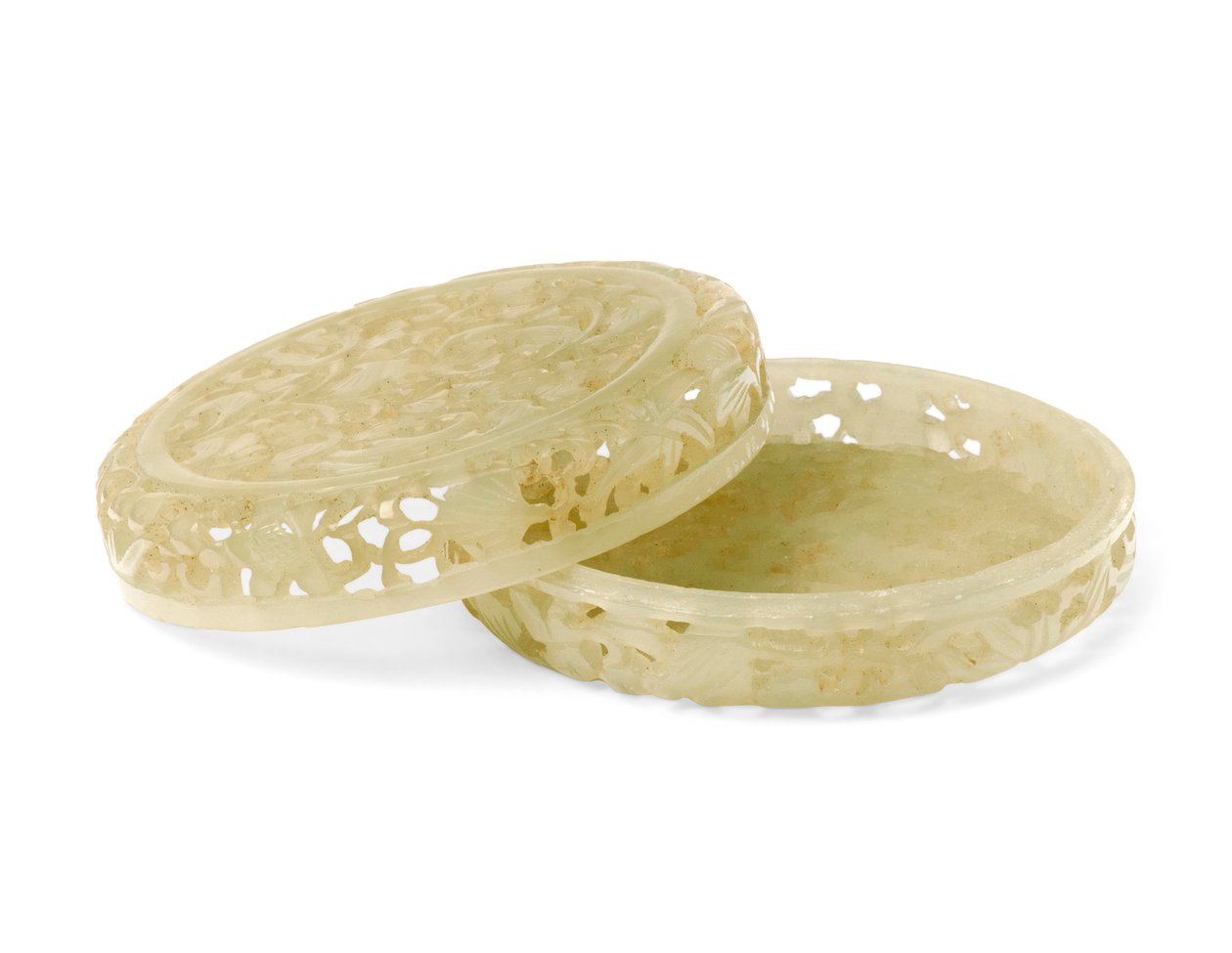 Perfume circular reticulado de duas artes (jade branco) de School Chinese