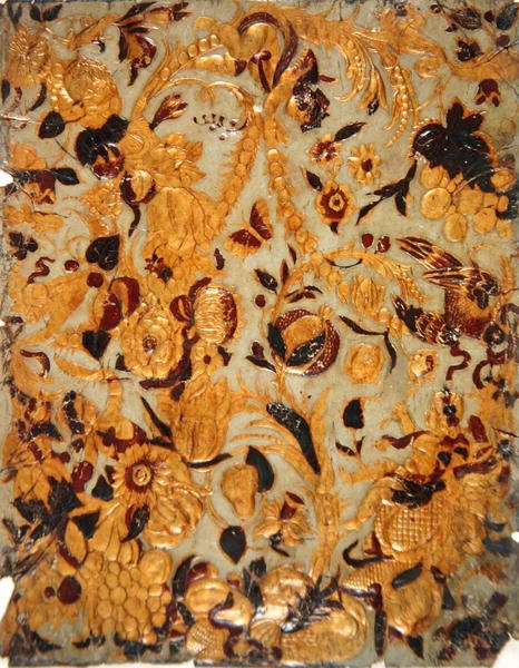Papel de parede dourado (couro) de School Dutch