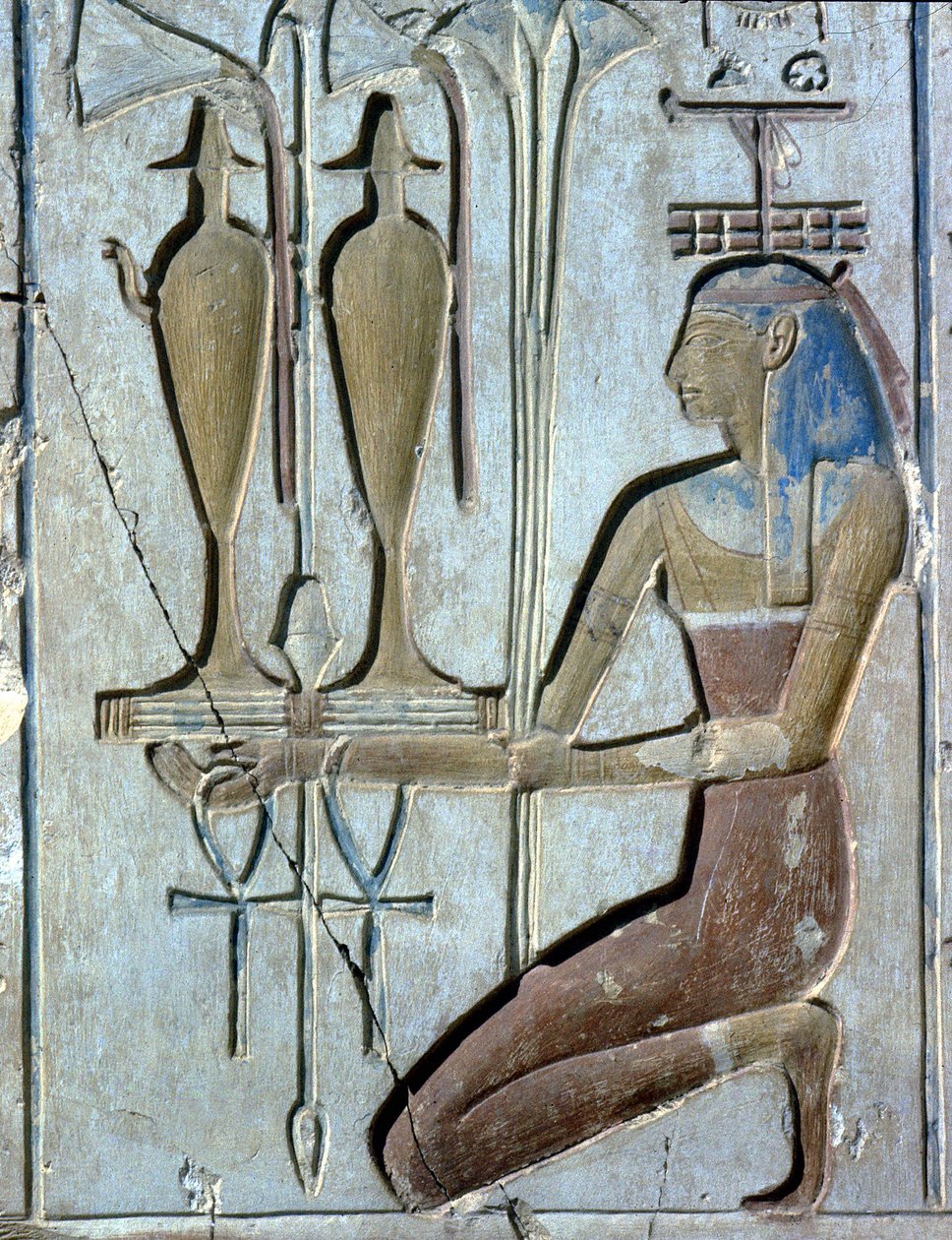 Abydos: Templo de Seti I dedicado ao Deus Osíris. de School Egyptian