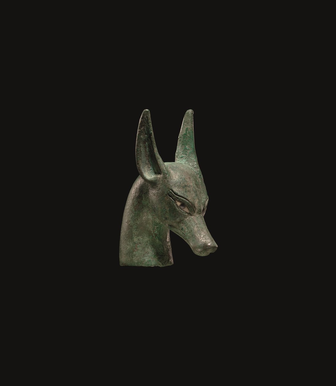 Um remate de cetro egípcio em bronze de School Egyptian