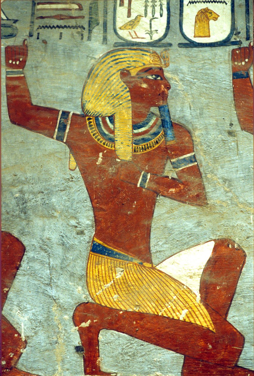 Egipto Antigo, Pintura, Túmulo de Ramsés I, Tebas de School Egyptian