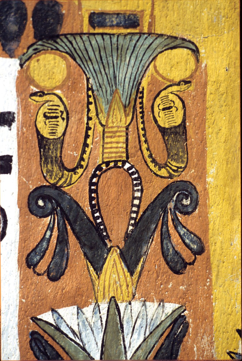 Egipto antigo, Pintura mural Túmulo de Sennedjem, Deir el Medina, Tebas, Túmulo dos Nobres de School Egyptian