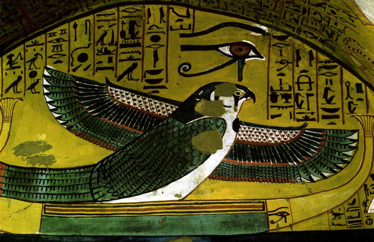 Luxor - Tebas: Sítio Web de DEIR EL MEDINEH. Aldeia e necrópole de artesãos. Pormenor de uma sepultura da XVIII Dinastia. de School Egyptian
