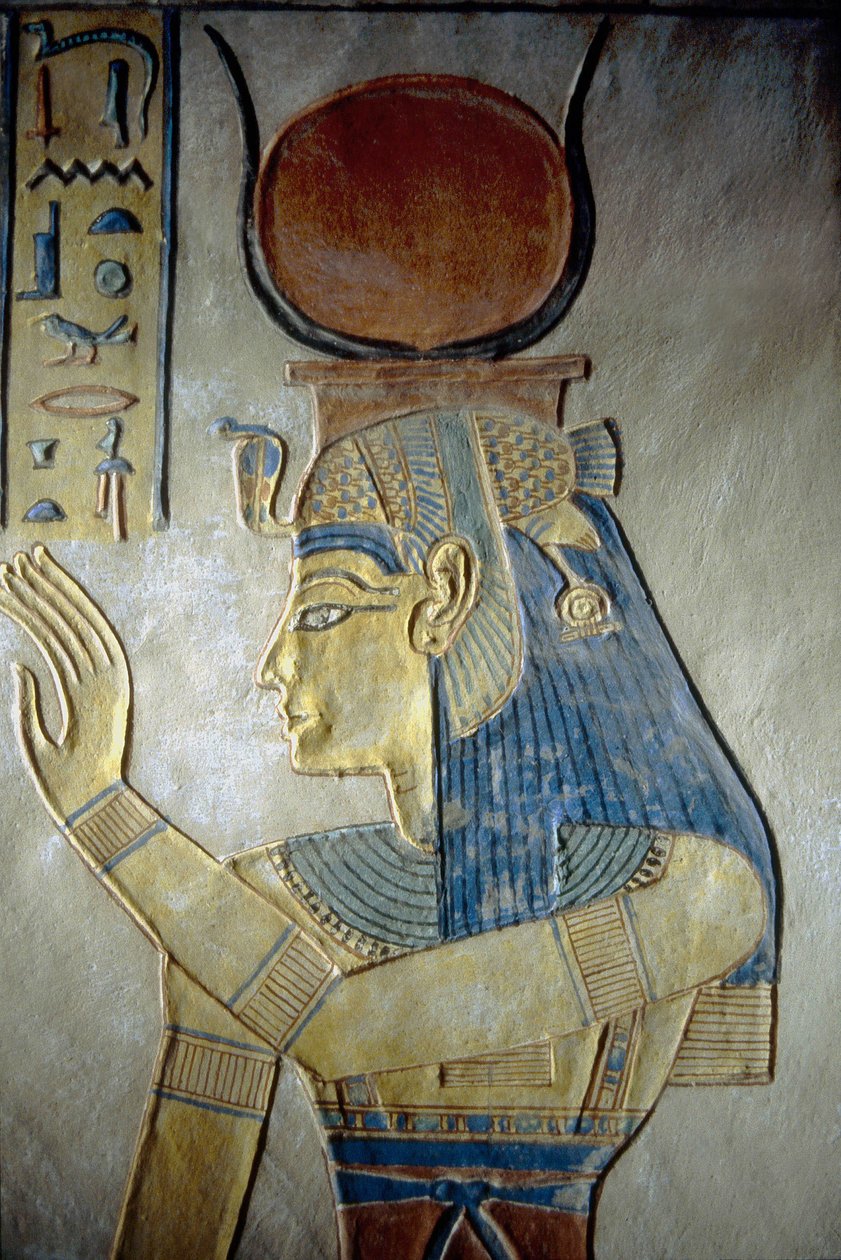 Luxor, Tebas: Vale das Rainhas. Túmulo de um filho de Ramsés II, a deusa Ísis. de School Egyptian