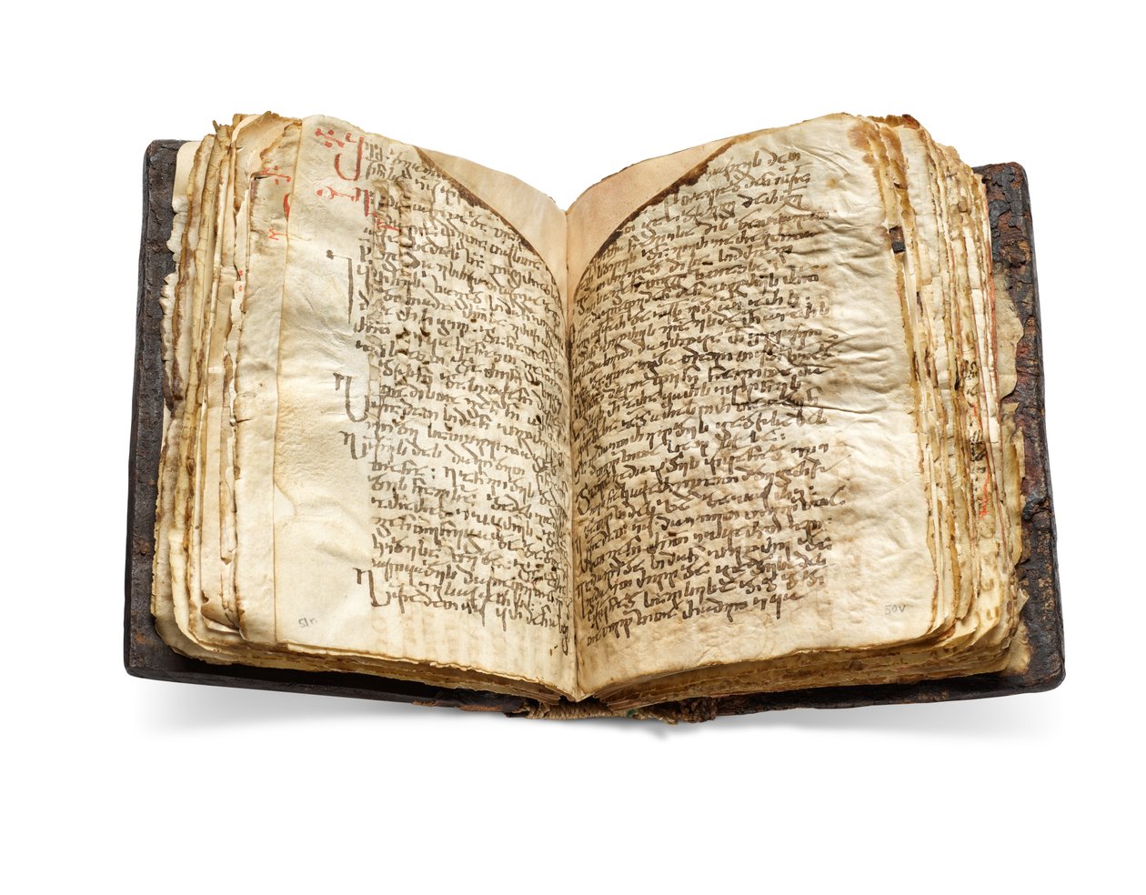 O Codex Sinaiticus Rescriptus, finais do século V-VII a 979 d.C. (tinta sobre velino) de School Egyptian