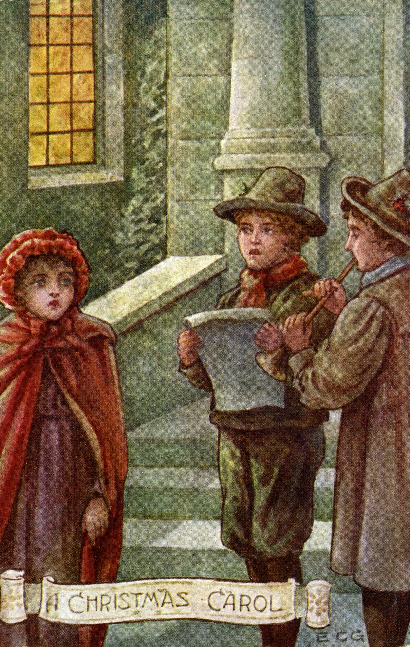 "Um Cântico de Natal" de Charles Dickens (impressão) de School English
