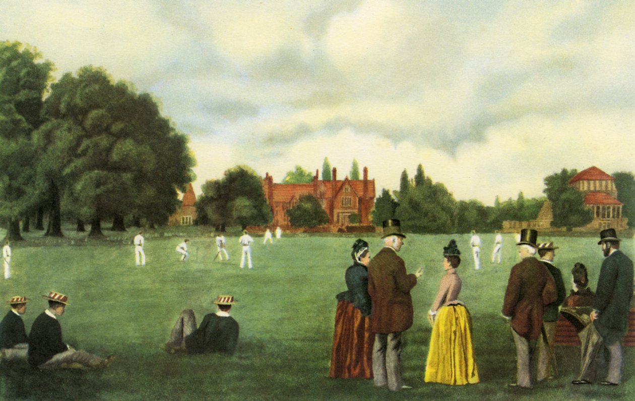 Big Side Cricket, Rugby School, Inglaterra, de "English Public Schools" por Rex Warner de School English