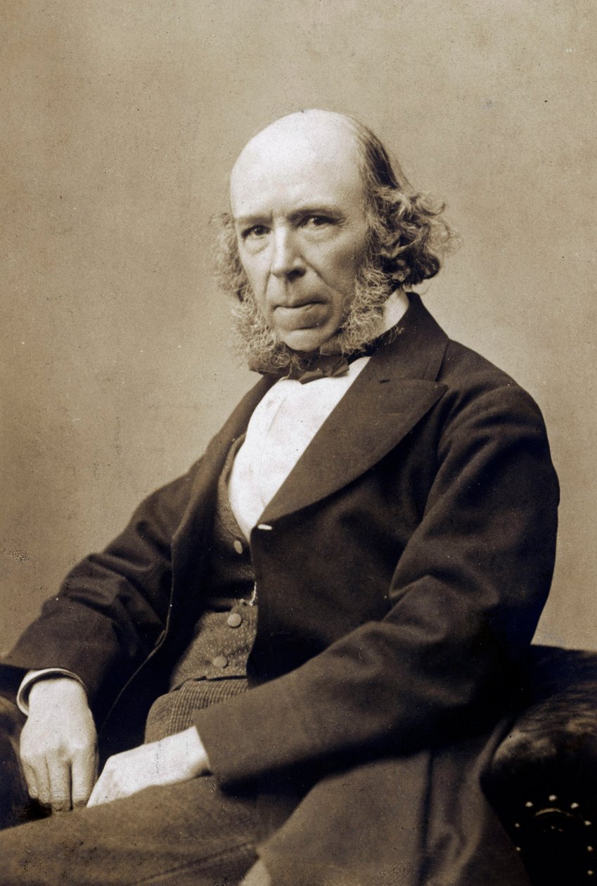 Herbert Spencer, c. 1890 (foto a p/b) de School English