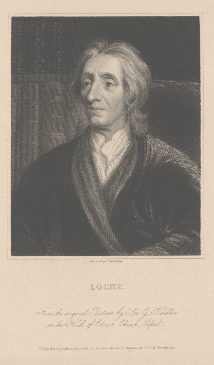 John Locke, gravado por J. Posselwhite (gravura) de School English