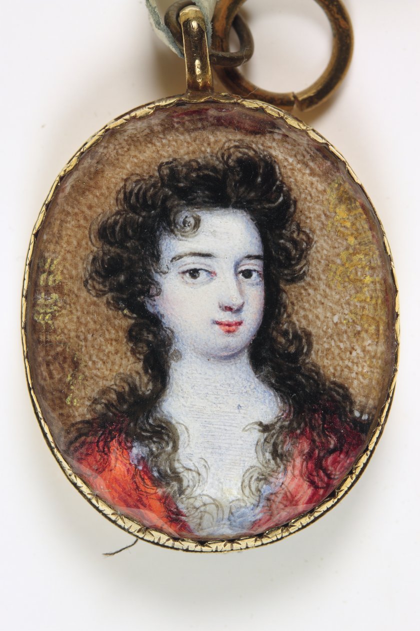 Lady Mary Lennard Ou (Provavelmente) Lady Anne Lennard Com um vestido vermelho de School English