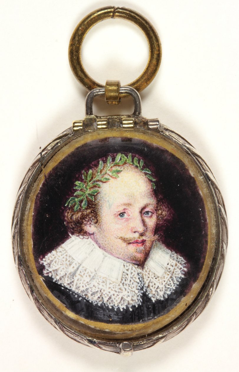 Medalhão contendo uma cabeça de Michael Drayton (aquarela em velino) (ver também 3075924 e 3075924) de School English