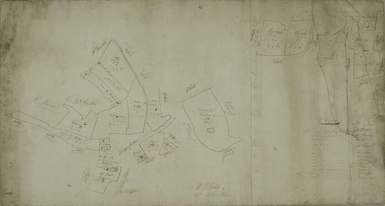 Mapa de Willesden, Londres (litho) de School English