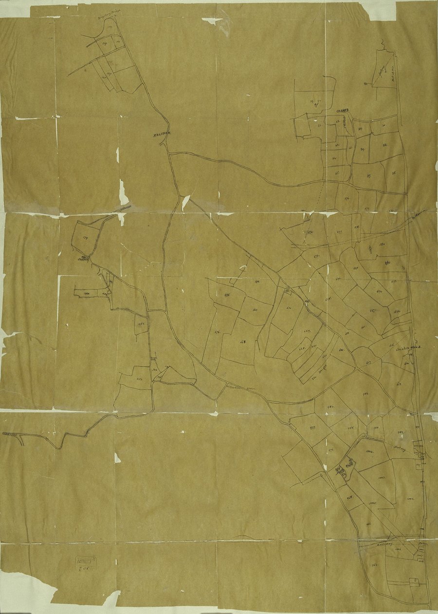 Mapa de Willesden, Londres (litho) de School English