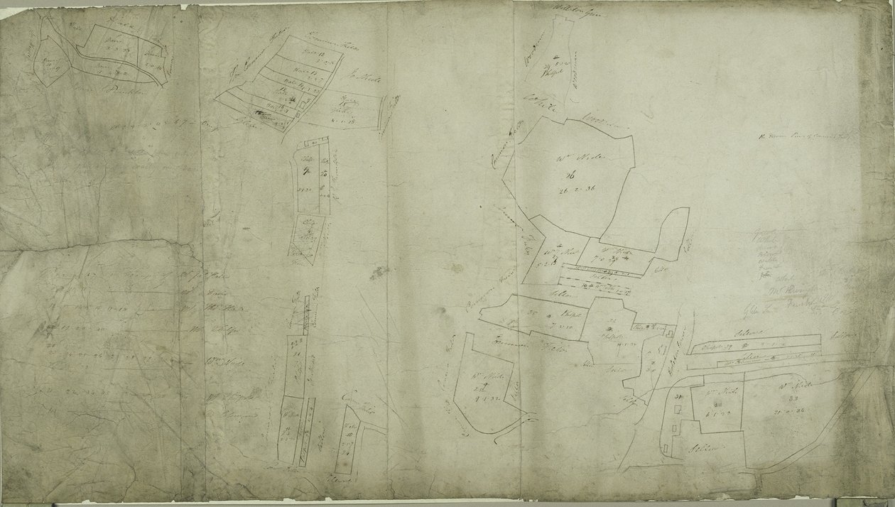 Mapa de Willesden, Londres (litho) de School English