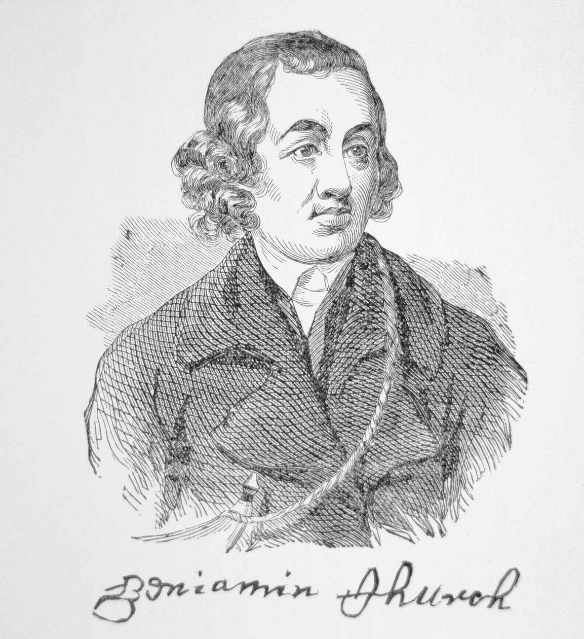 Retrato da Igreja de Benjamin (gravura) de School English