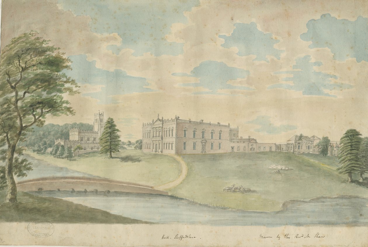 Localização desconhecida - Salão: pintura aquarela, nd [c 1762-1802] (pintura) de School English