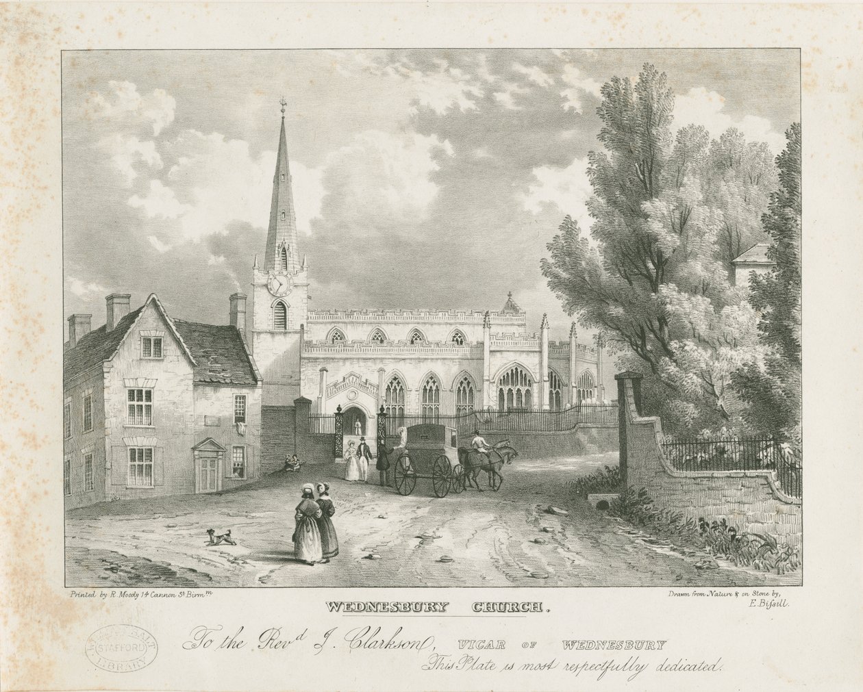 Igreja de Wednesbury: litografia, nd [ (imprimir) de School English