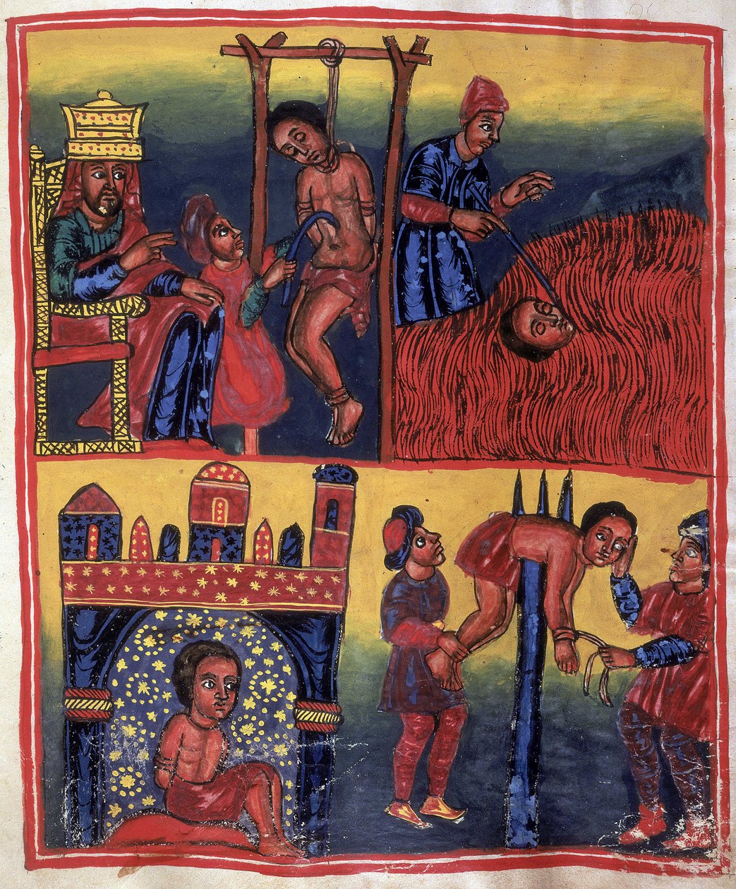 Cenas de tortura e morte, dos 