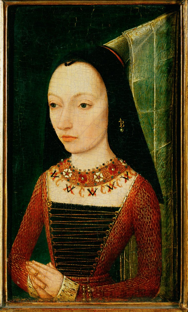 Margarida de York, esposa de Carlos, o Ousado ... de School Flemish