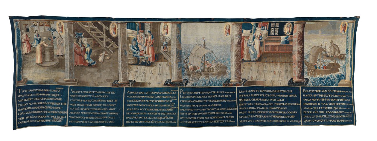 Os Milagres de Nossa Senhora da Potterie (tapeçaria) de School Flemish