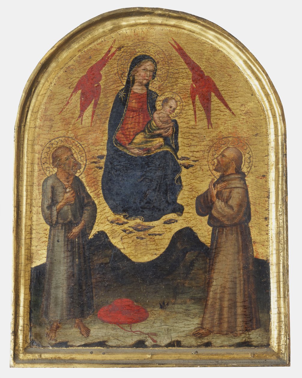 Virgem com Criança e Santos de School Florentine