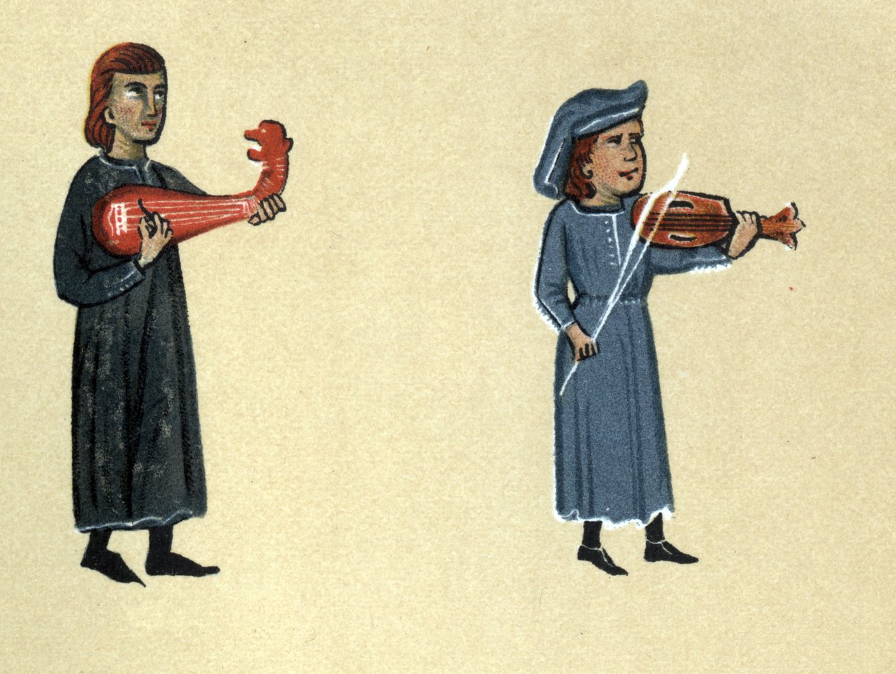 Um Trovador da Idade Média, ilustração do 