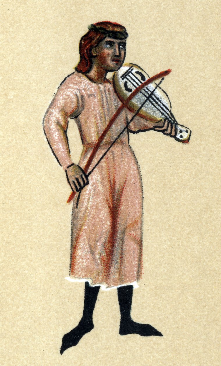 Um Trovador da Idade Média, ilustração do 