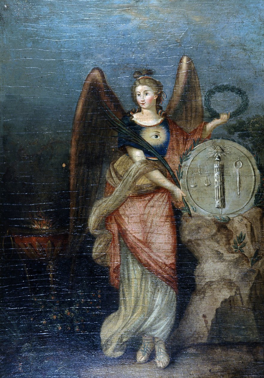 Alegoria da Revolução e da República (Símbolos Maçónicos) de School French