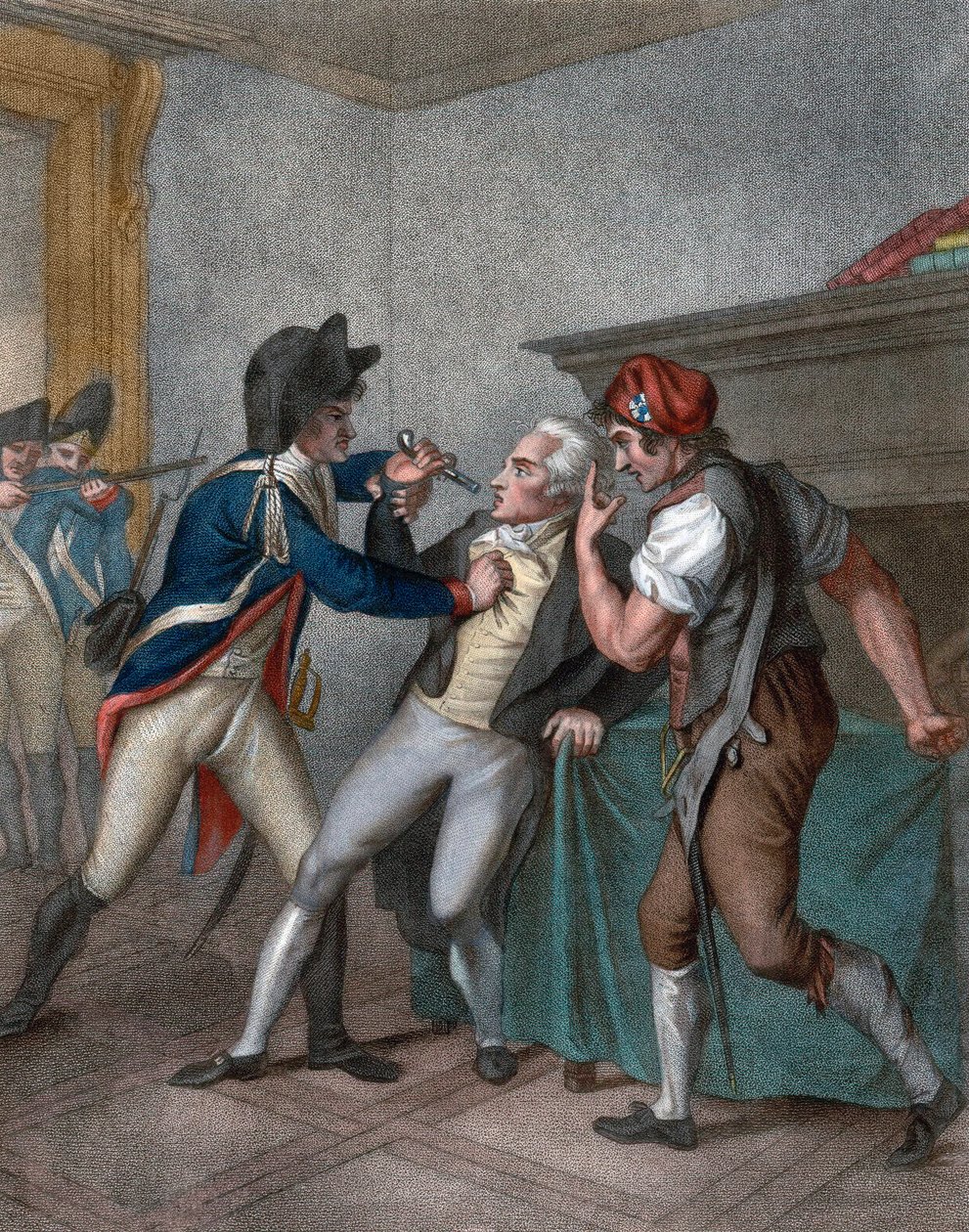 Prisão de Maximilien Robespierre, em 27/07/1794 - A Apreensão de Robespierre - Prisão de Robespierre de School French