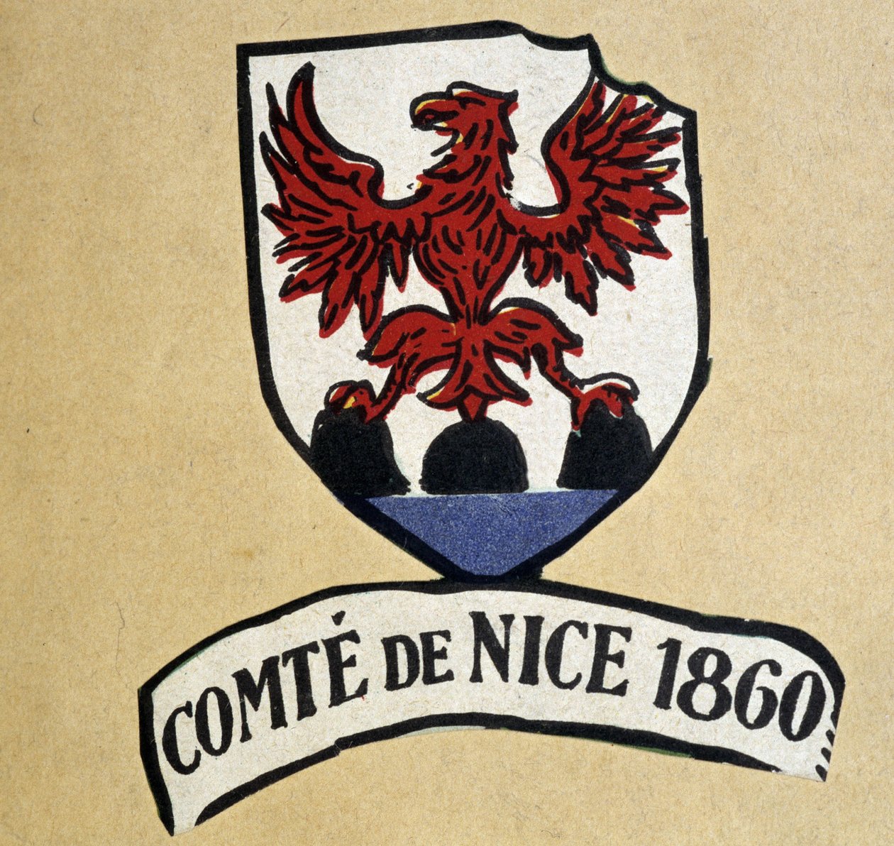 Escudo de armas do Condado de Nice de School French