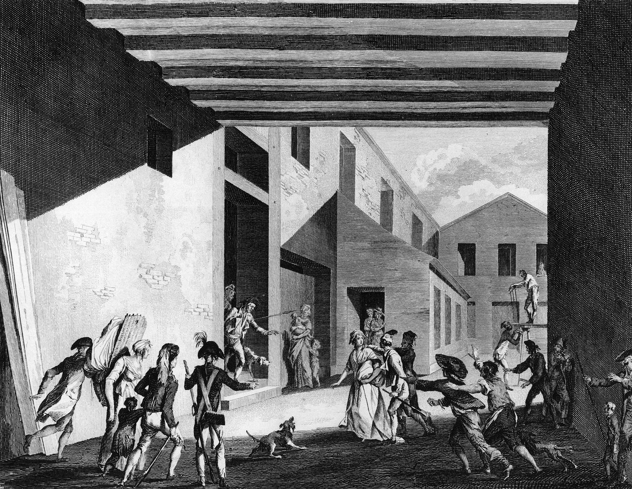 Revolução Francesa e movimento anti-revolucionário: Detenção de Cecile Renaud (ou Cecile Aimee Renault) de School French