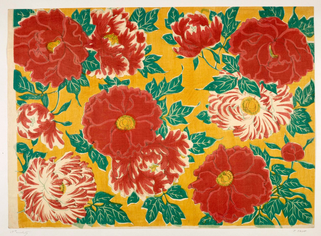 Desenho floral japonês, ilustração de 