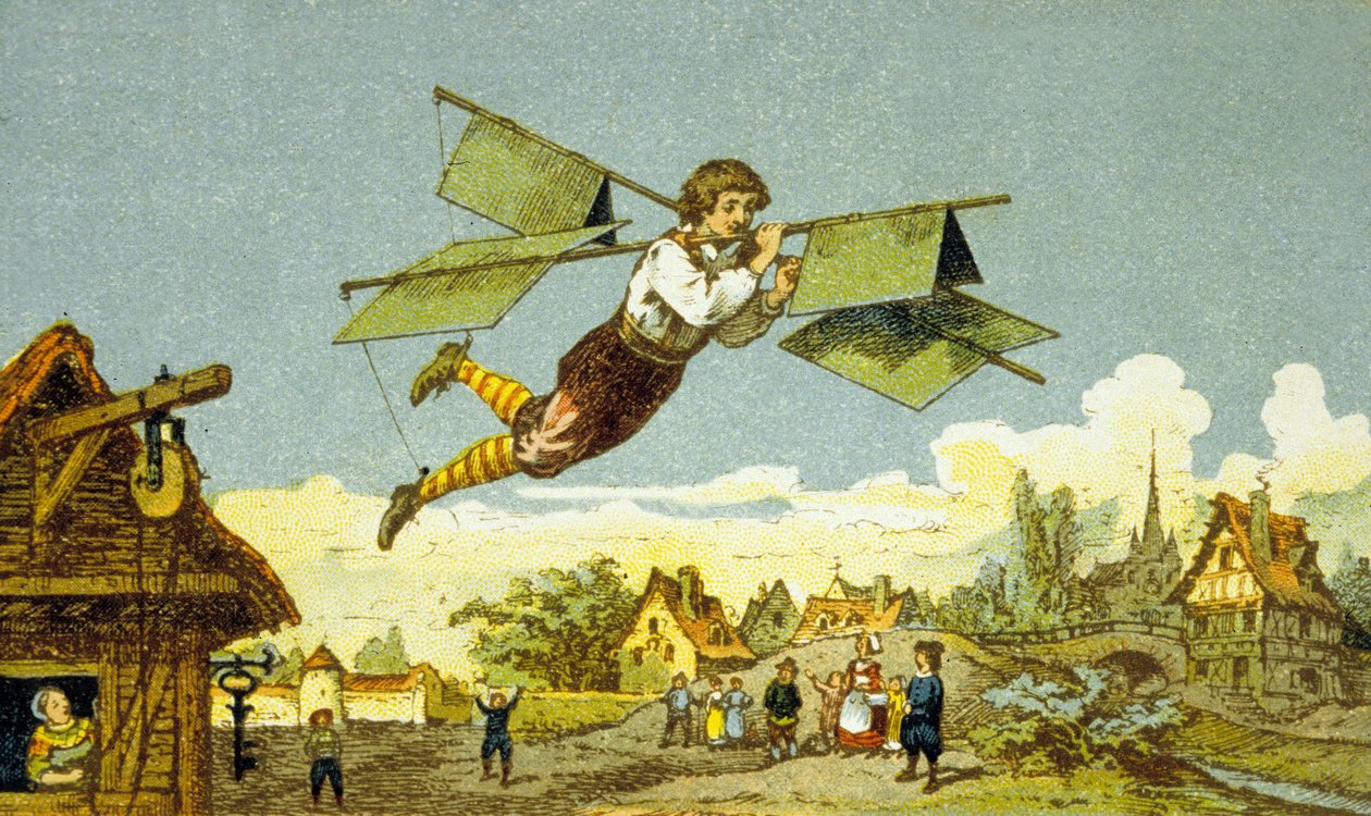 O Voo do Serralheiro, Le Besnier (cor litho) de School French