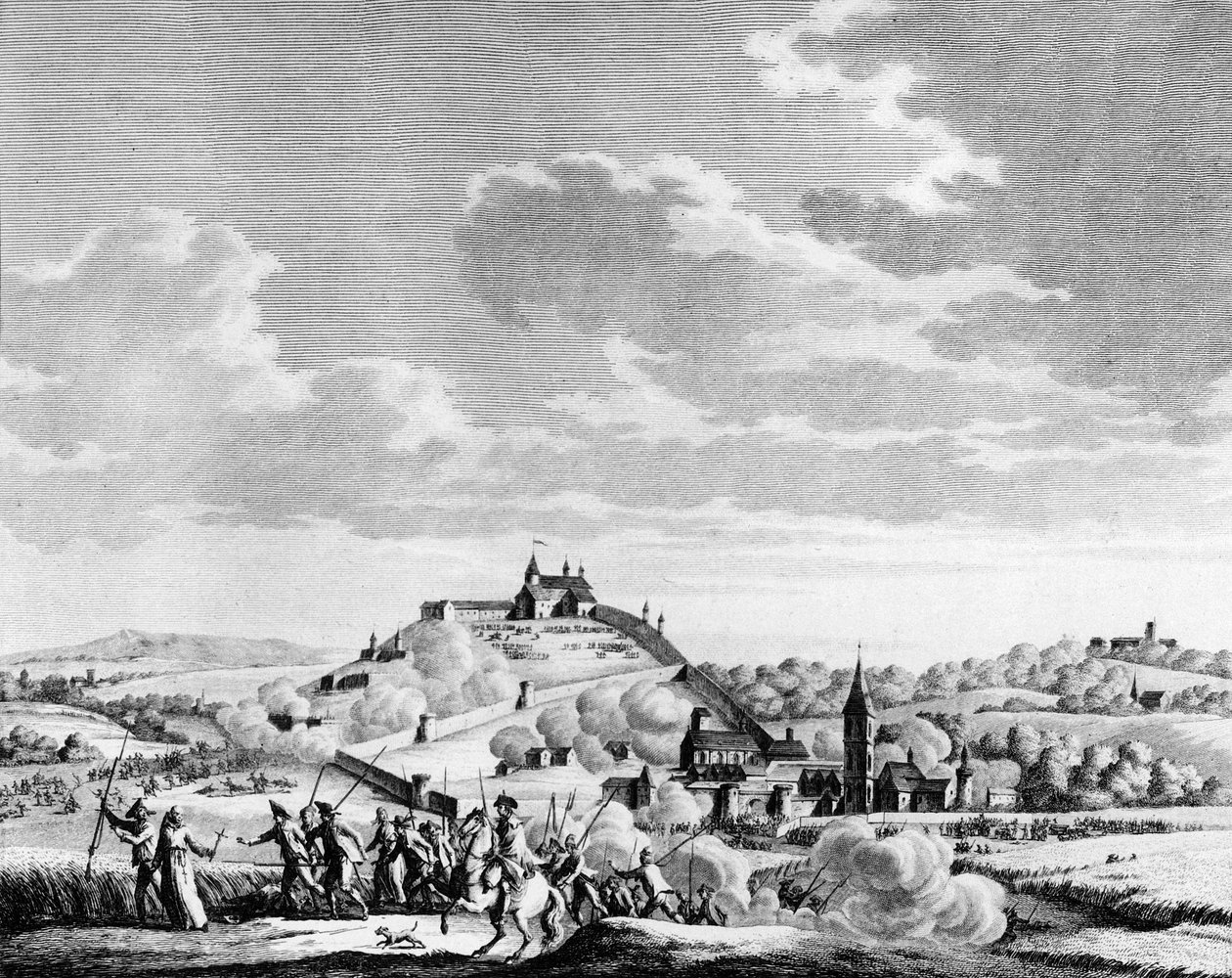 Guerra da Revolução Francesa e movimentos anti-revolucionários: A Guerra de Vendee. Cerco na Batalha de Granville em 14 de Novembro de School French