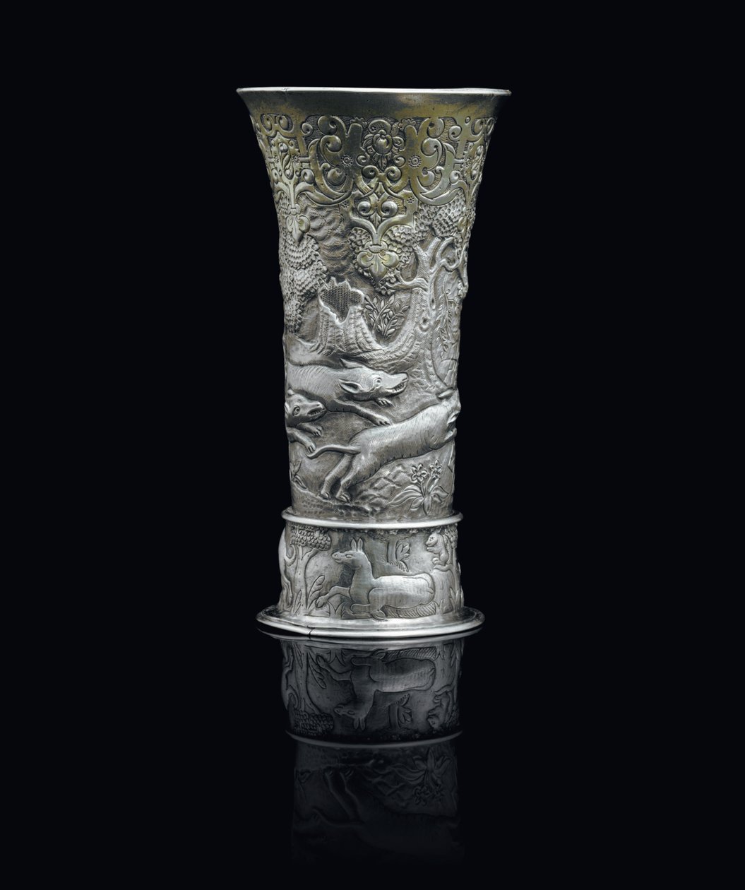 Béquer, Transilvânia, c.1650 (parcel-gold silver) de School Hungarian