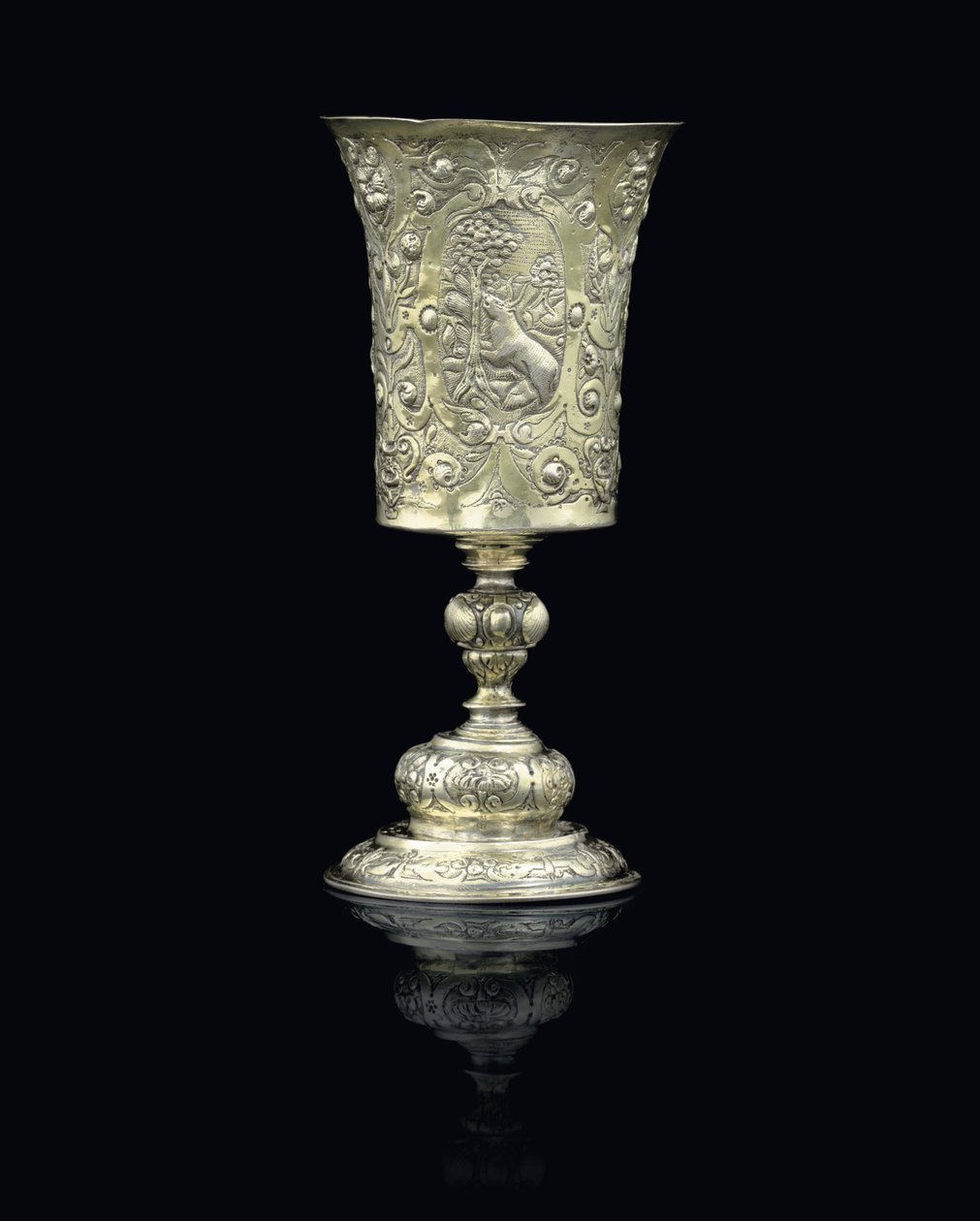 Cálice, c.1600 (prata dourada) de School Hungarian