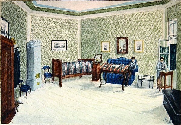Quarto de um Estudante em Budapeste de School Hungarian