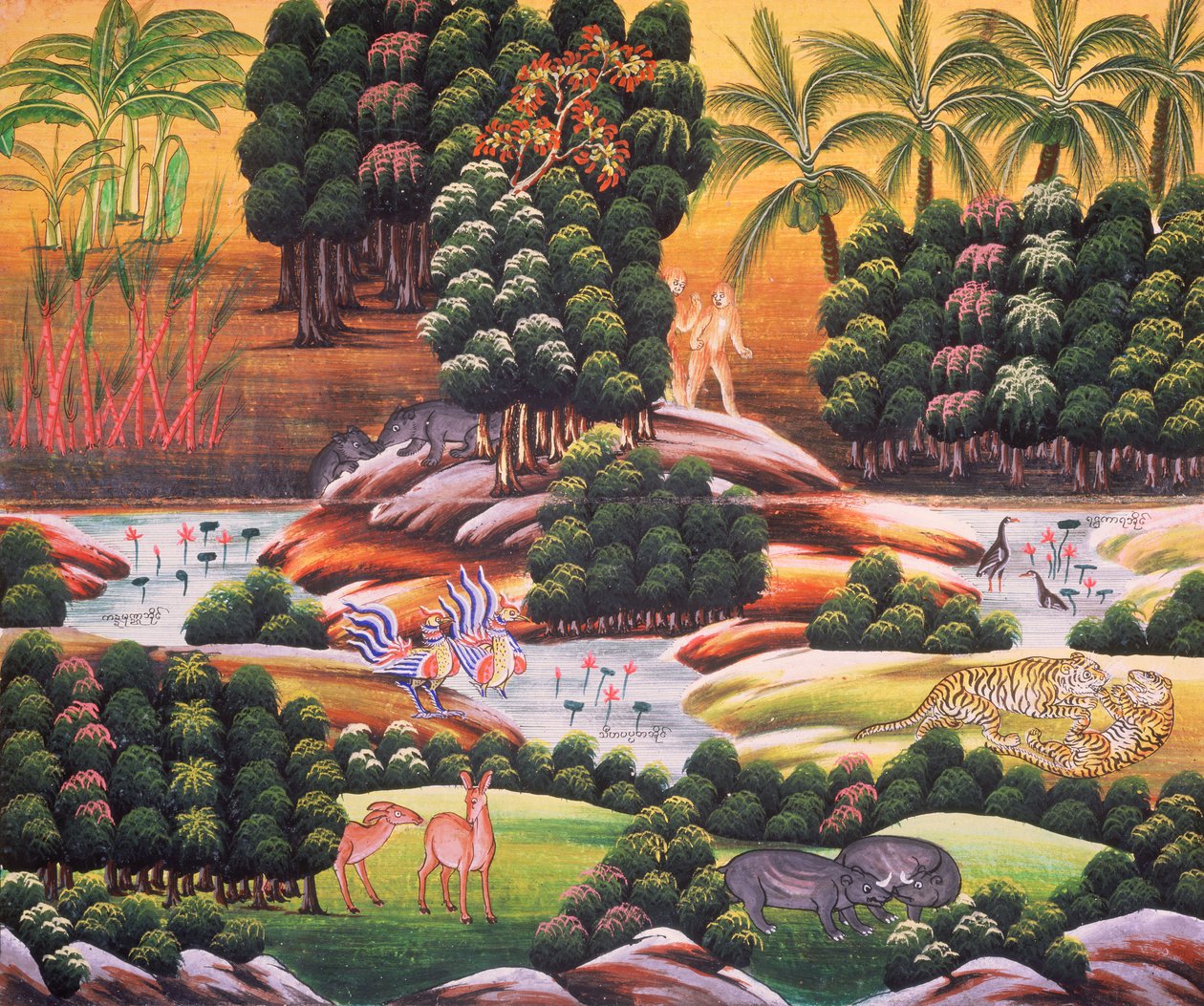 Céu Budista de School Indian