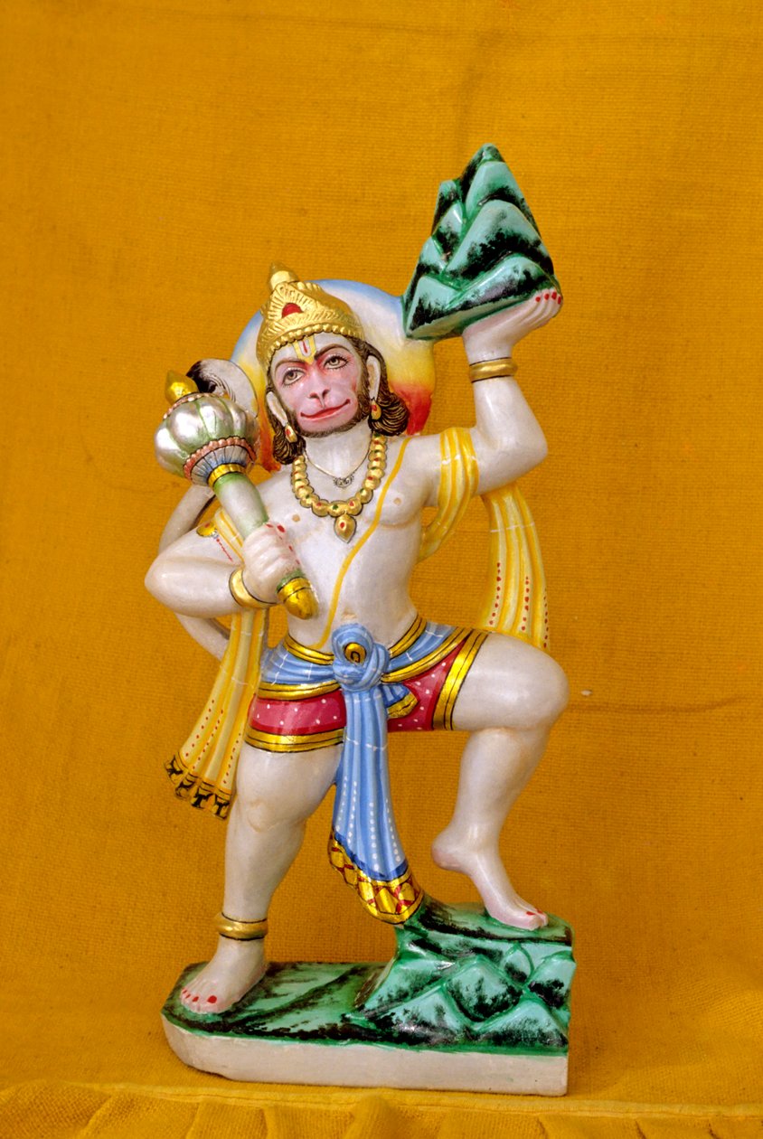 O Senhor Hanuman na Índia de mármore de School Indian