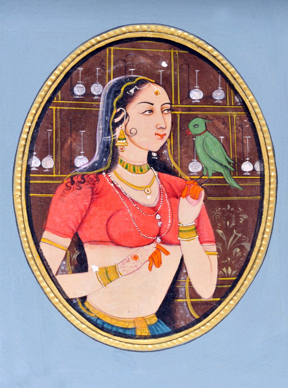 Pintura em miniatura de Jodha Bai Índia Ásia de School Indian