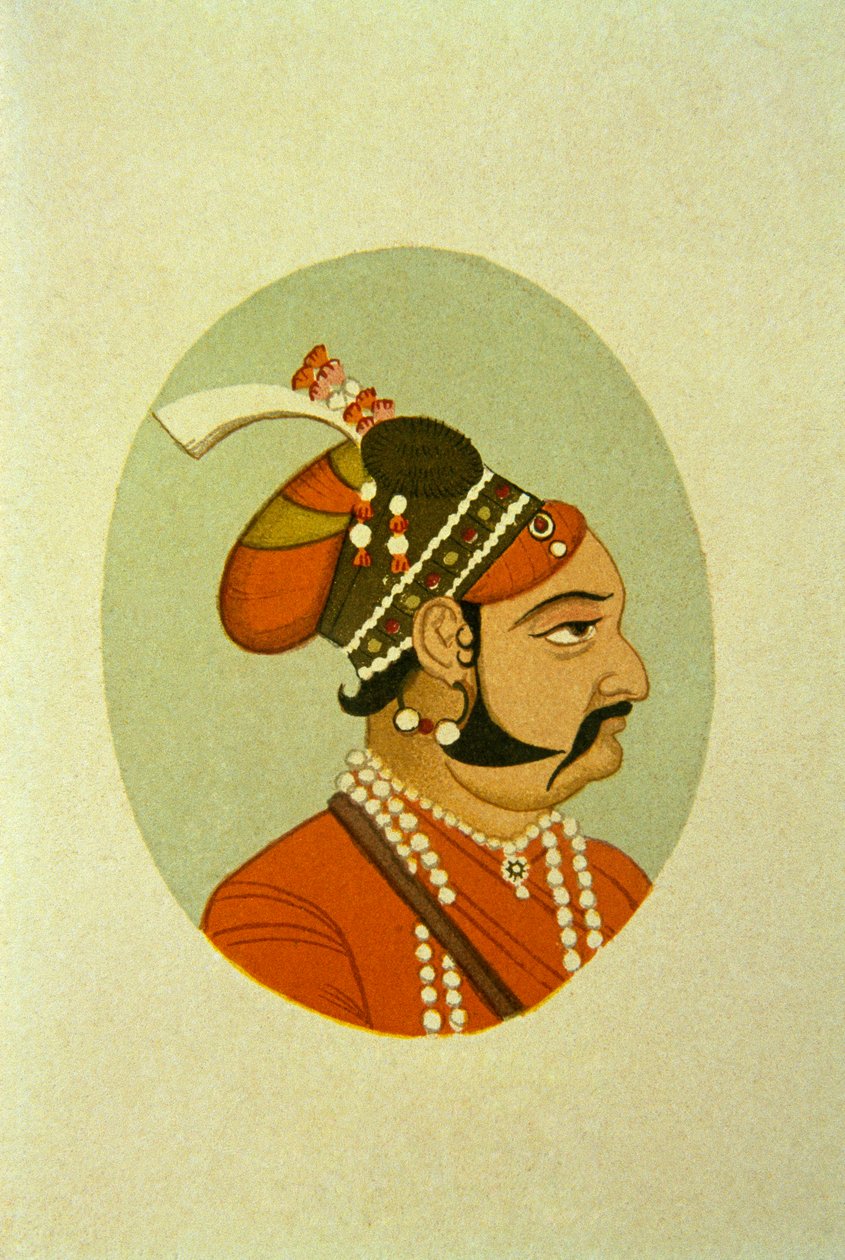 Retrato de Maharaja Jaisalmar Jaswant Singh, Índia de School Indian