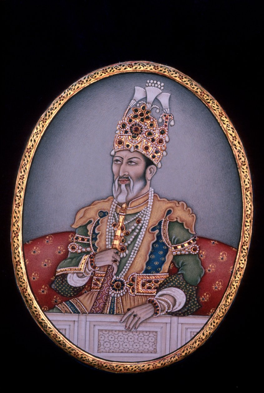 Retrato de Shah Jahan de School Indian