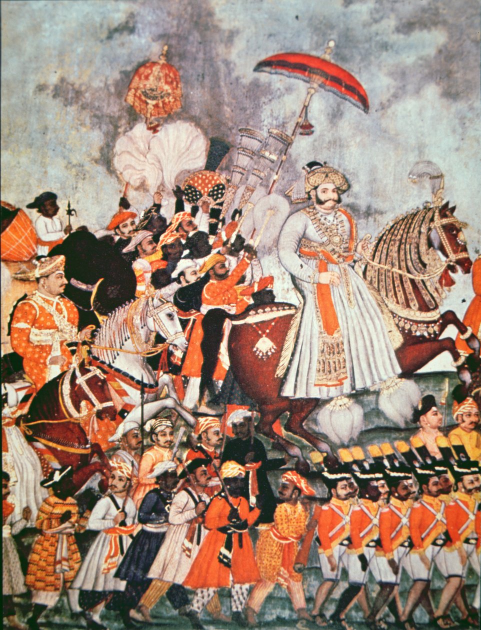 O Grande Akbar (cor litho) de School Indian