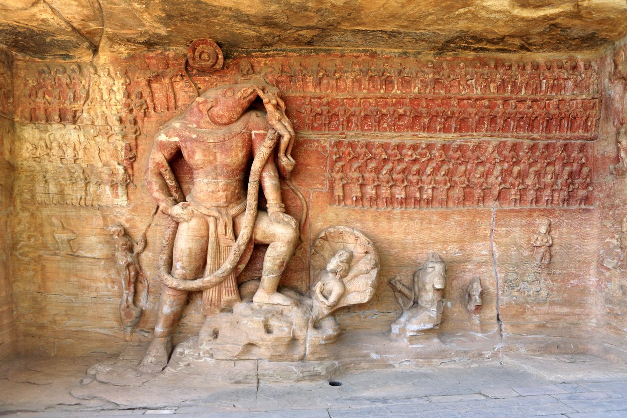 Vishnu como Varaha Avatar (foto) de School Indian